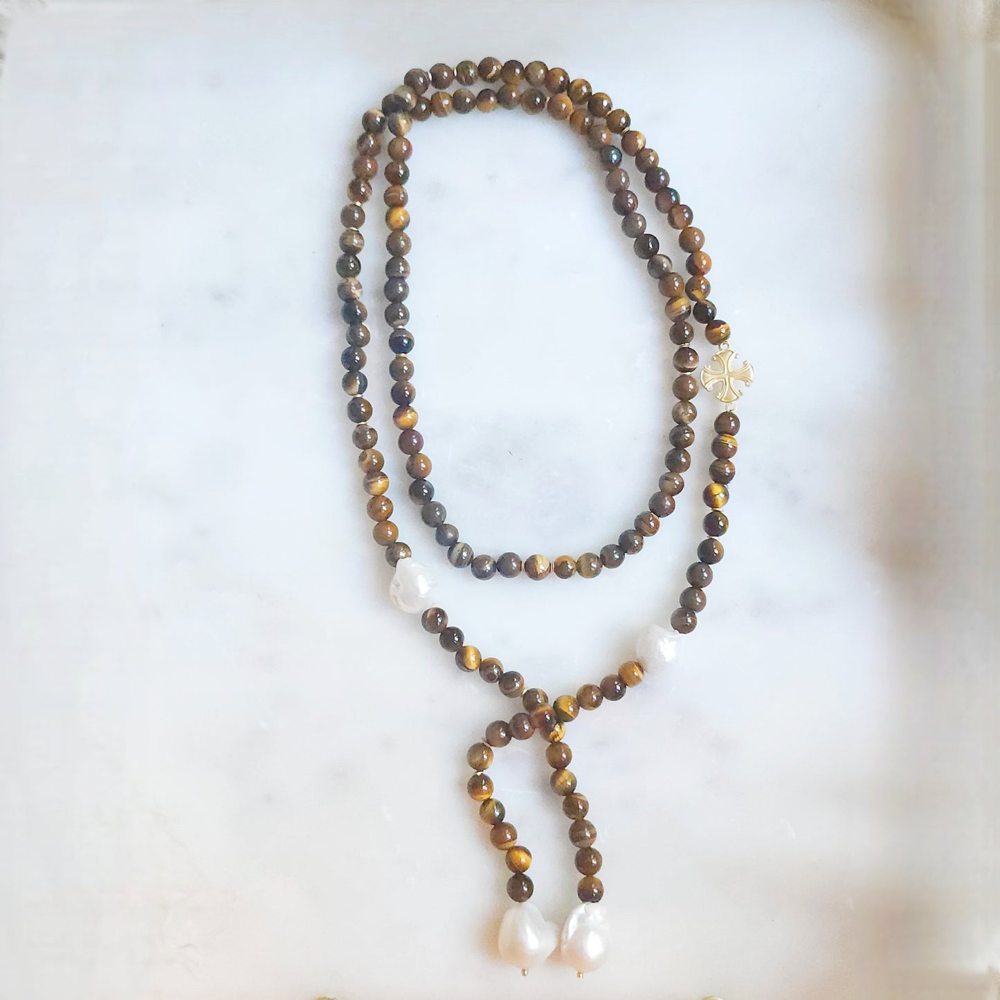 Divine Nature Lariat tiger-eye
