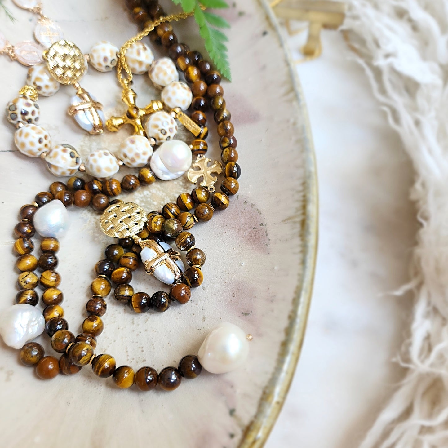 Divine Nature Lariat tiger-eye