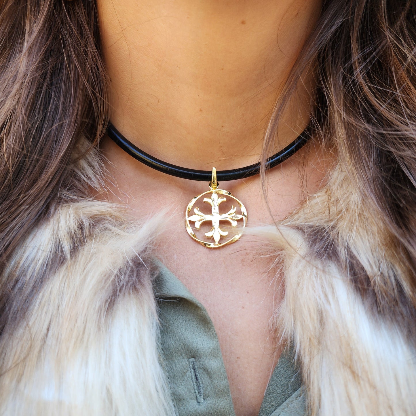Black Leather Choker
