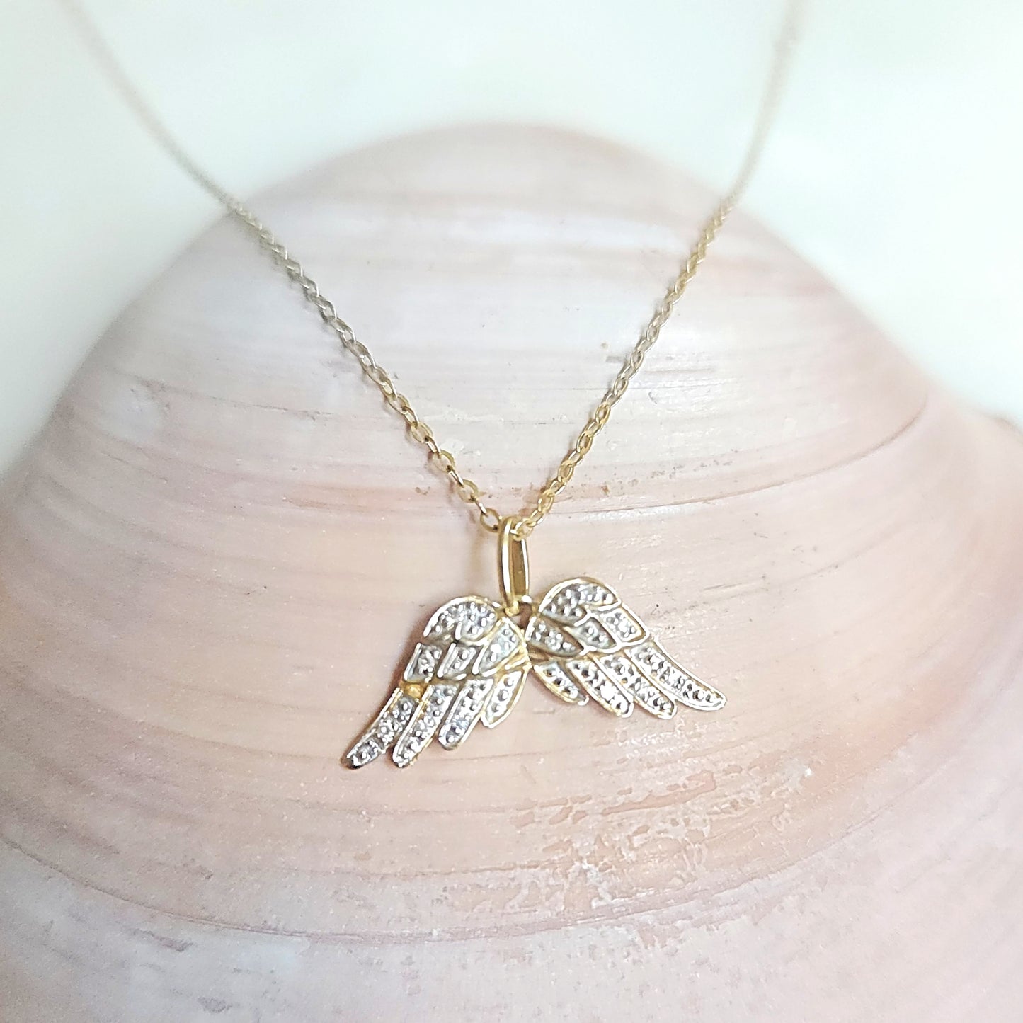 You Are Never Alone Diamond Gold Necklace