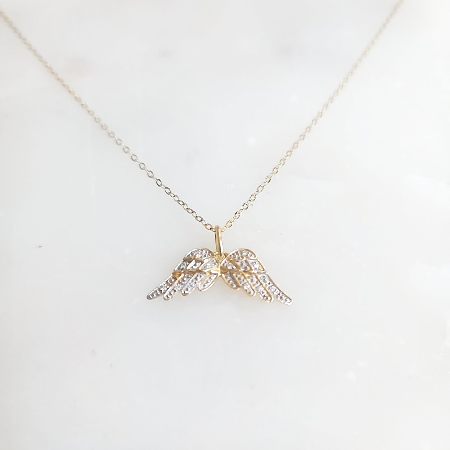 You Are Never Alone Diamond Gold Necklace
