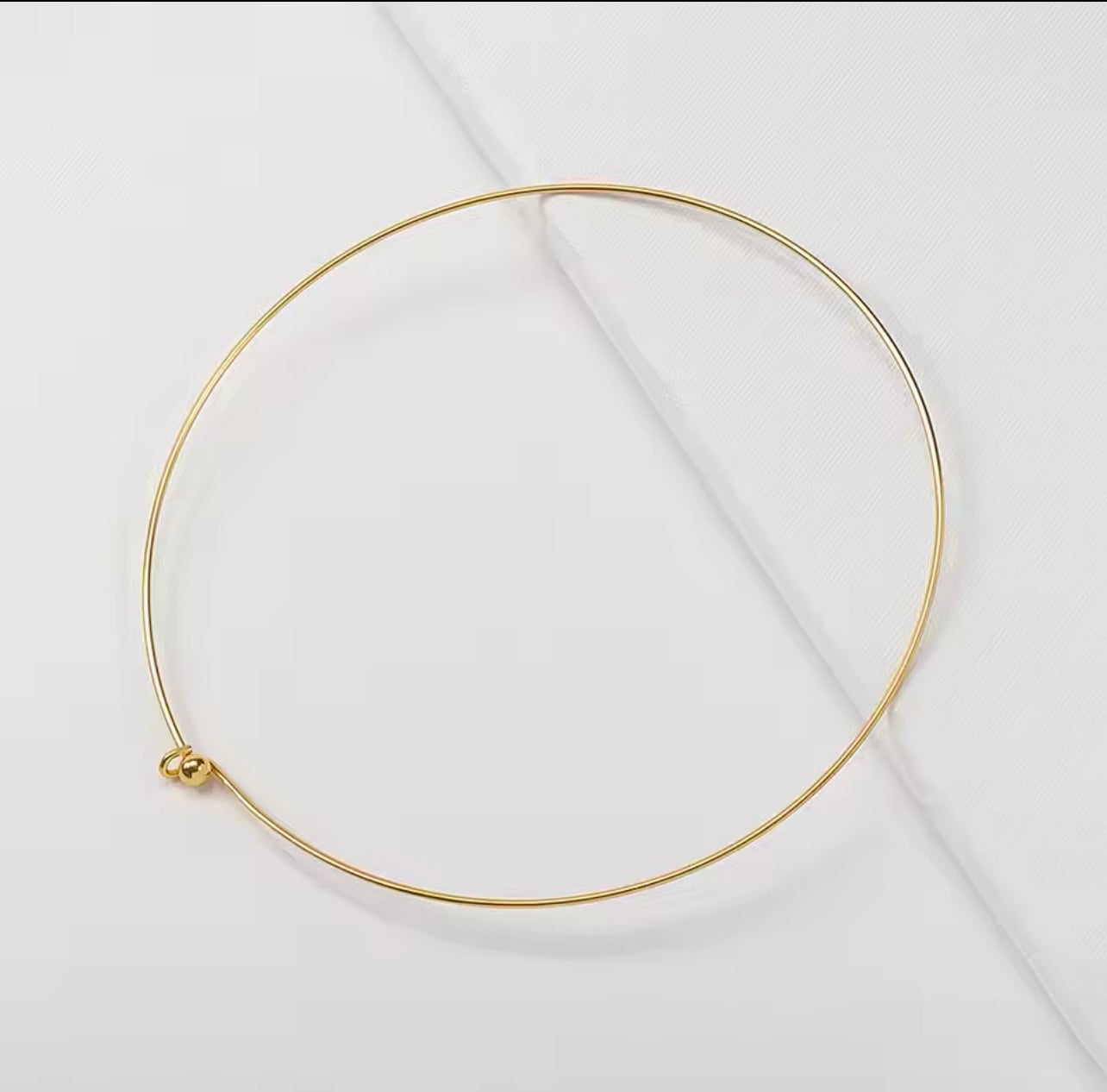Bar Omega Choker Necklace & Choose Your Enhancer