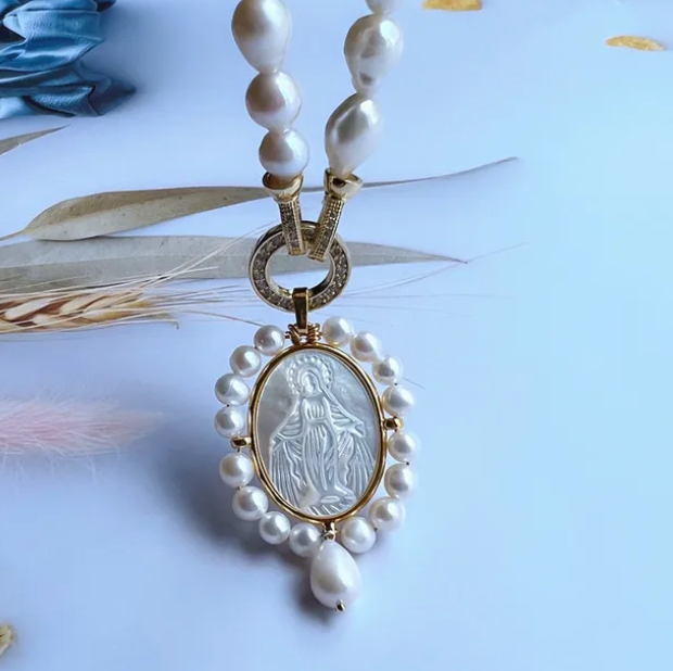 St. Michael or Mary Necklace