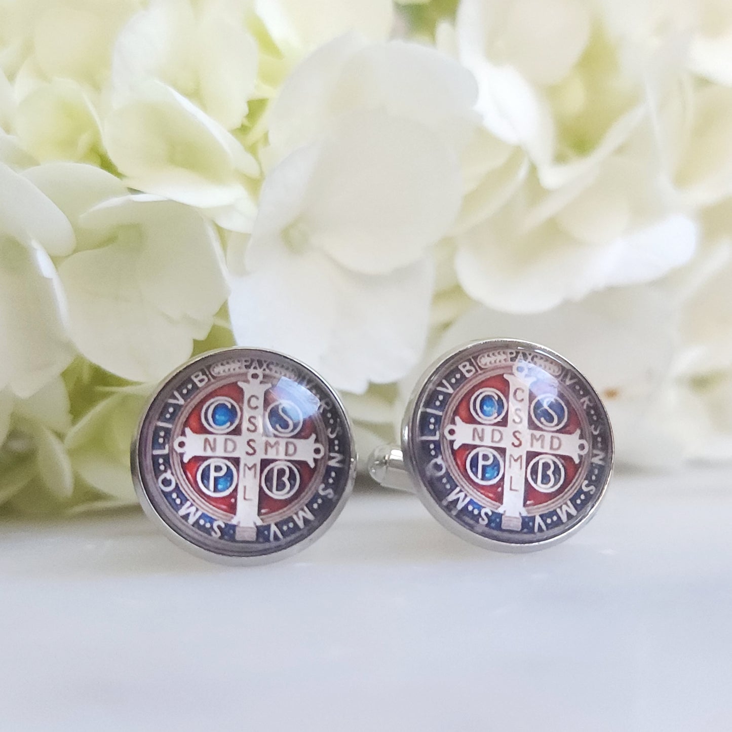 Benedictine Cufflinks ~ Holy Blessings