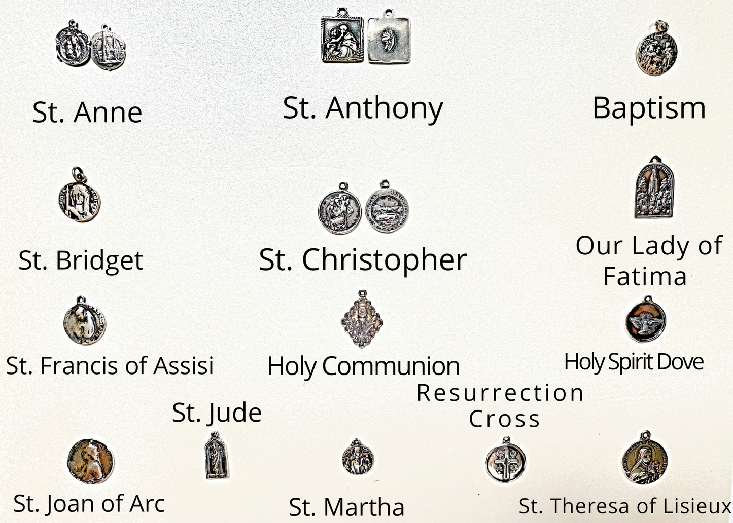 Saints Chain Necklace & Charms