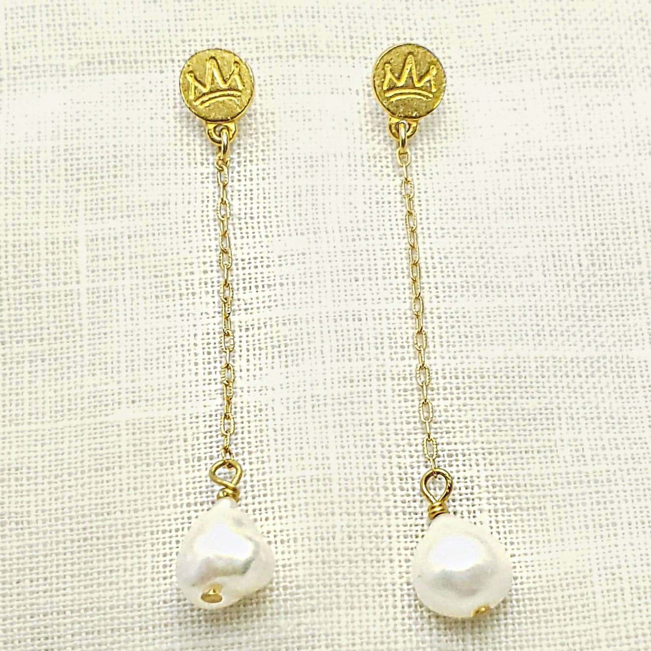 She Warrior Pearl Earrings