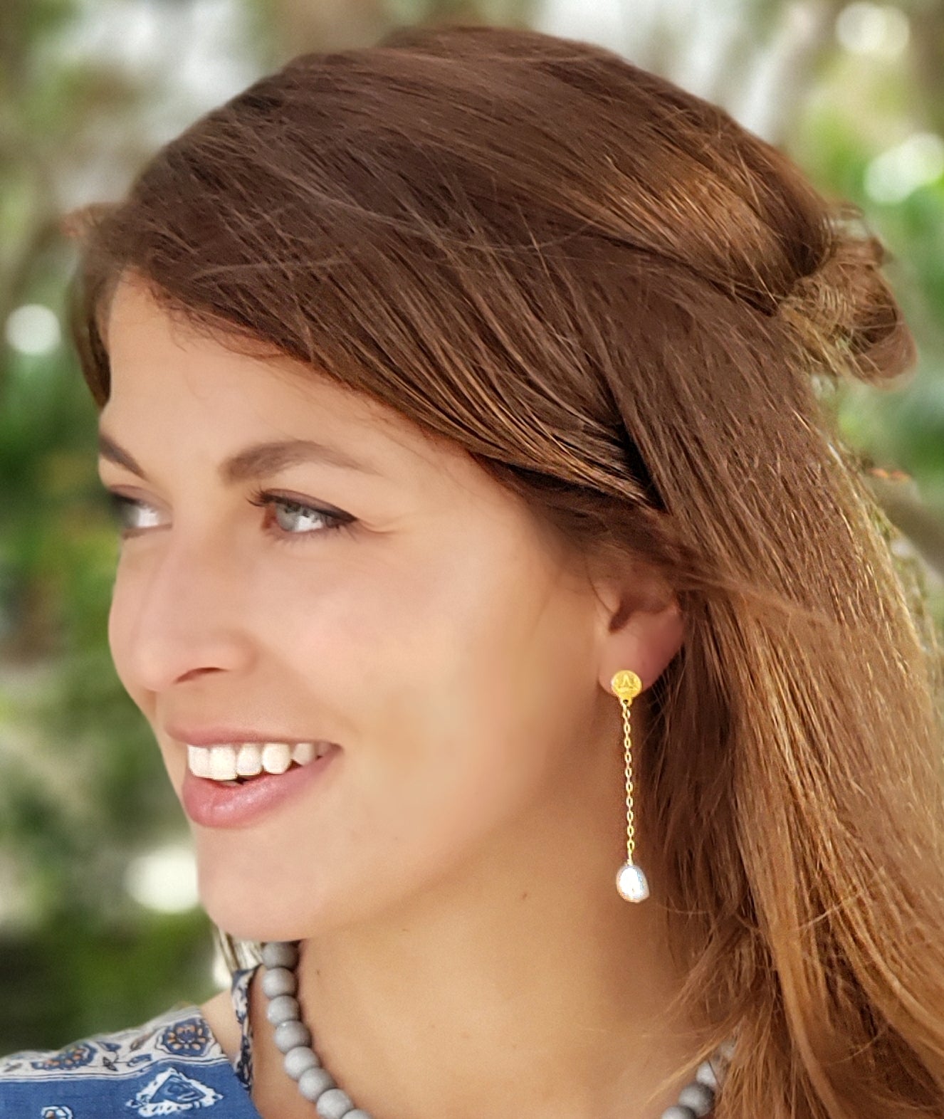 She Warrior Pearl Earrings