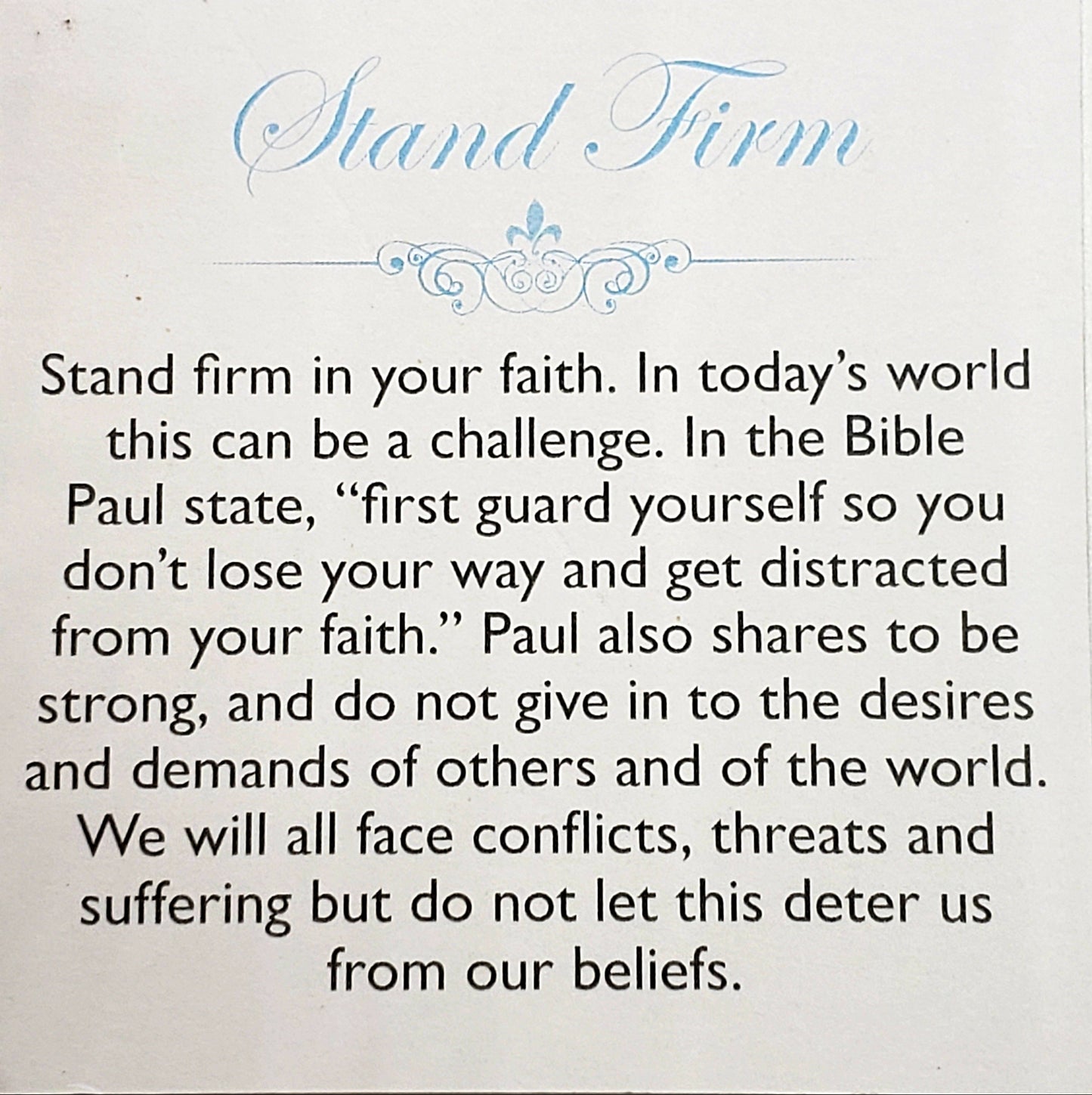 Stand Firm