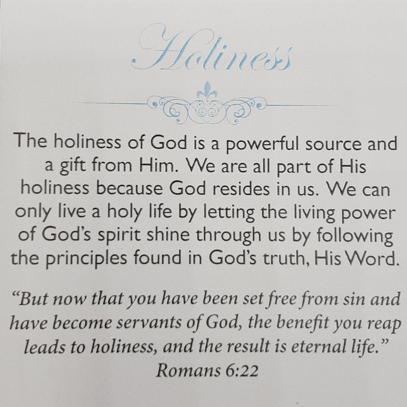Holiness