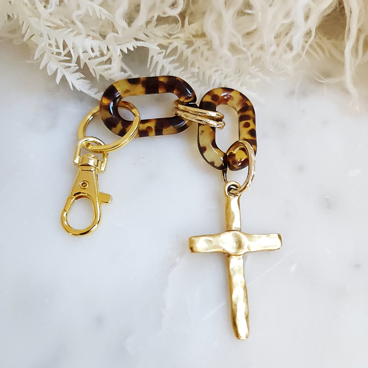 Cross Keychain