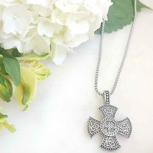 St. Patrick's Men's Celtic Cross Necklace