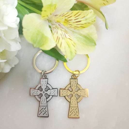 Celtic Cross Key Chain