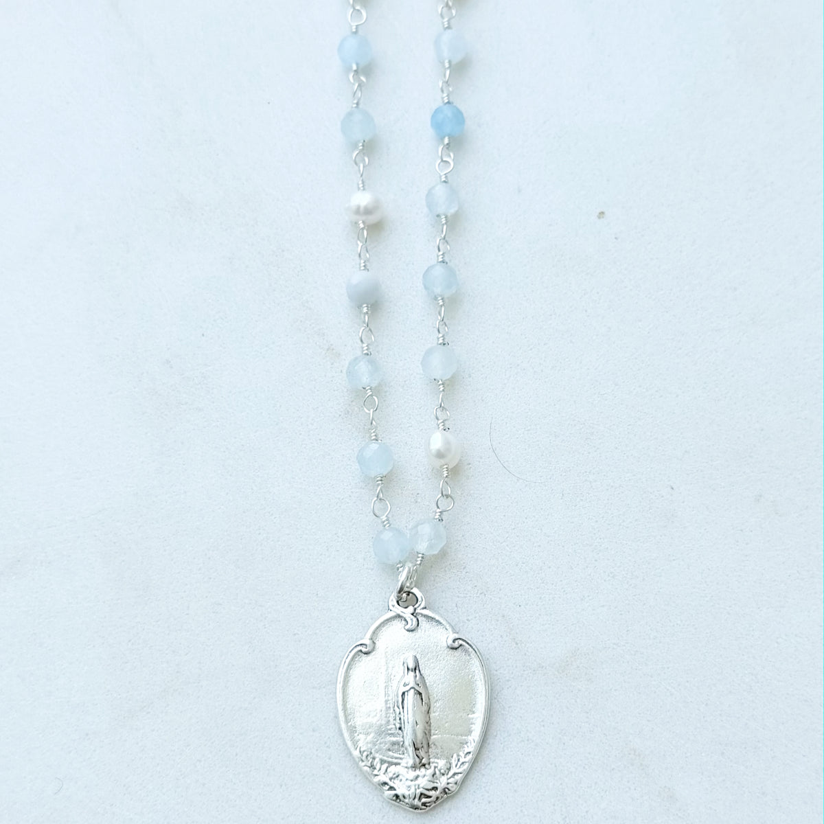 Silver and Blue Mary