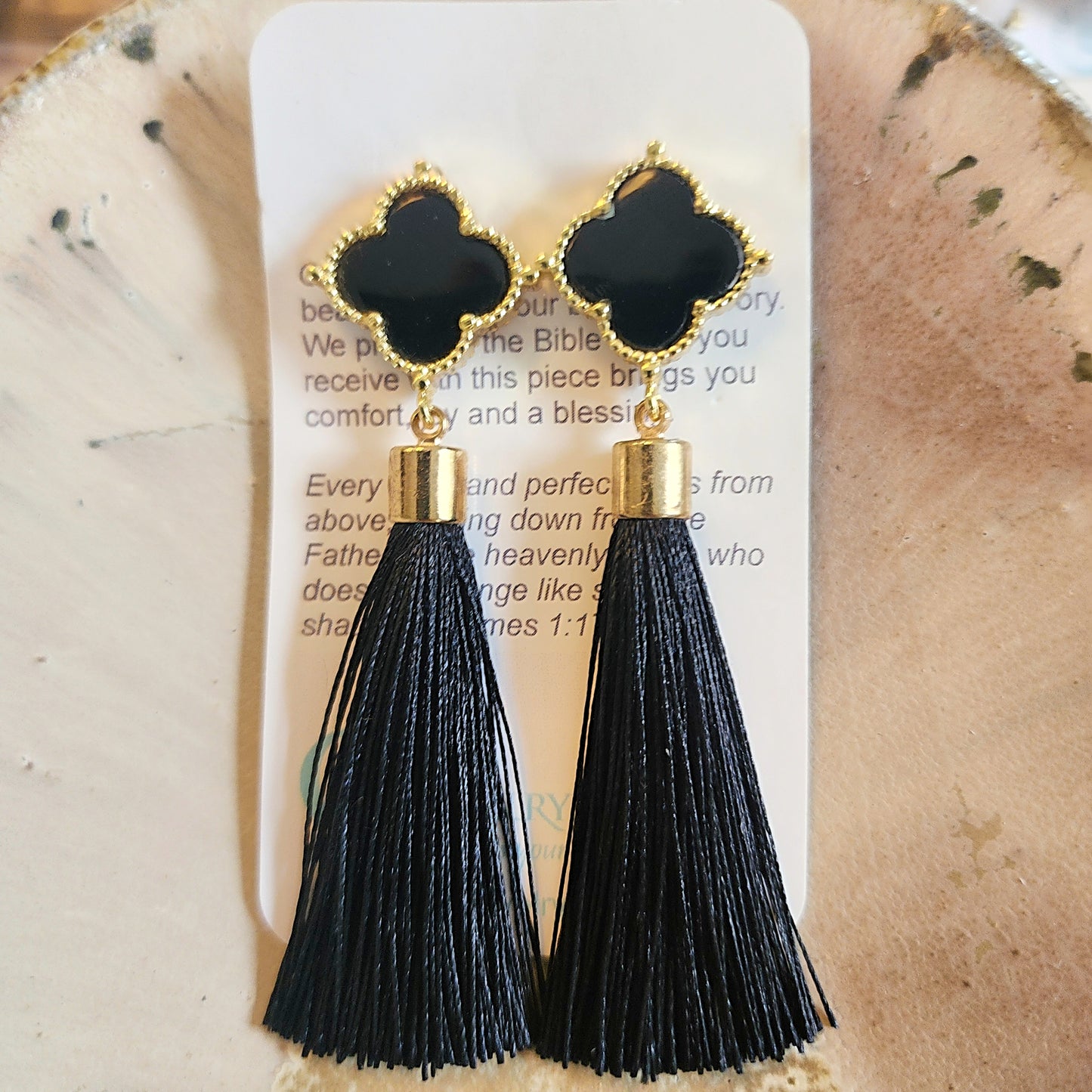 Lydia Black Tassel