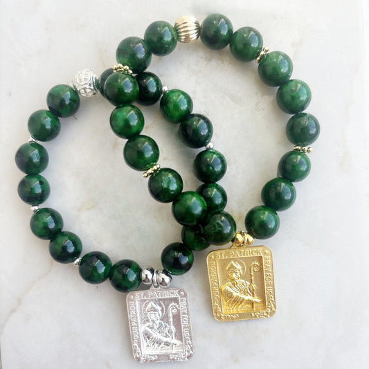 St. Patrick of Ireland green jade
