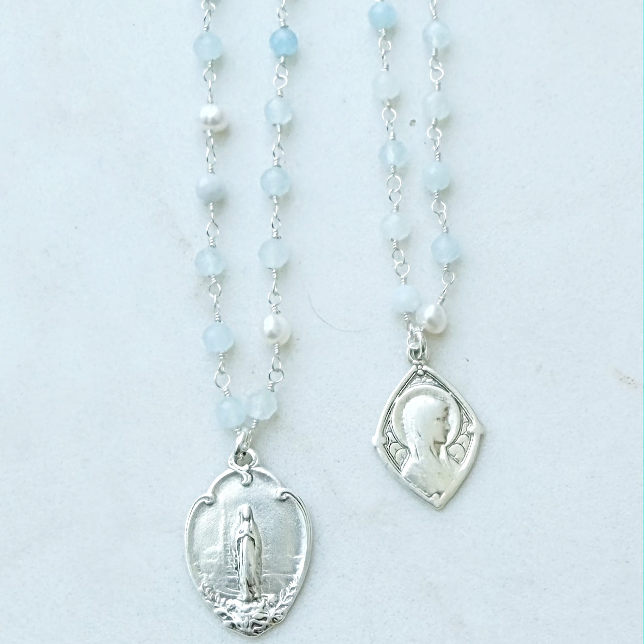 Silver and Blue Mary