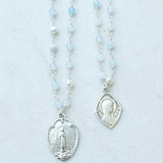 Silver and Blue Mary