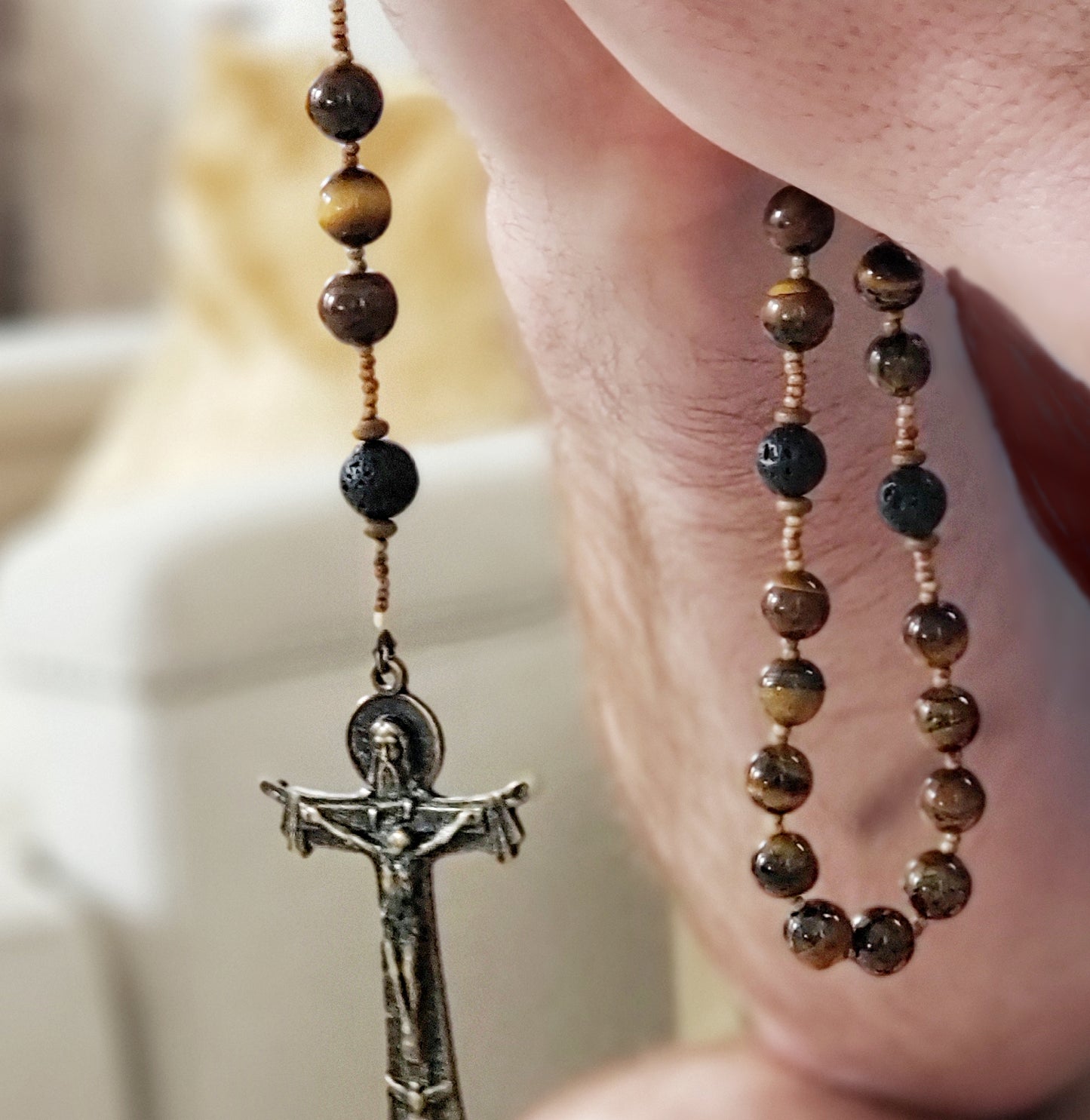 Upon His Palms Men's  Rosary