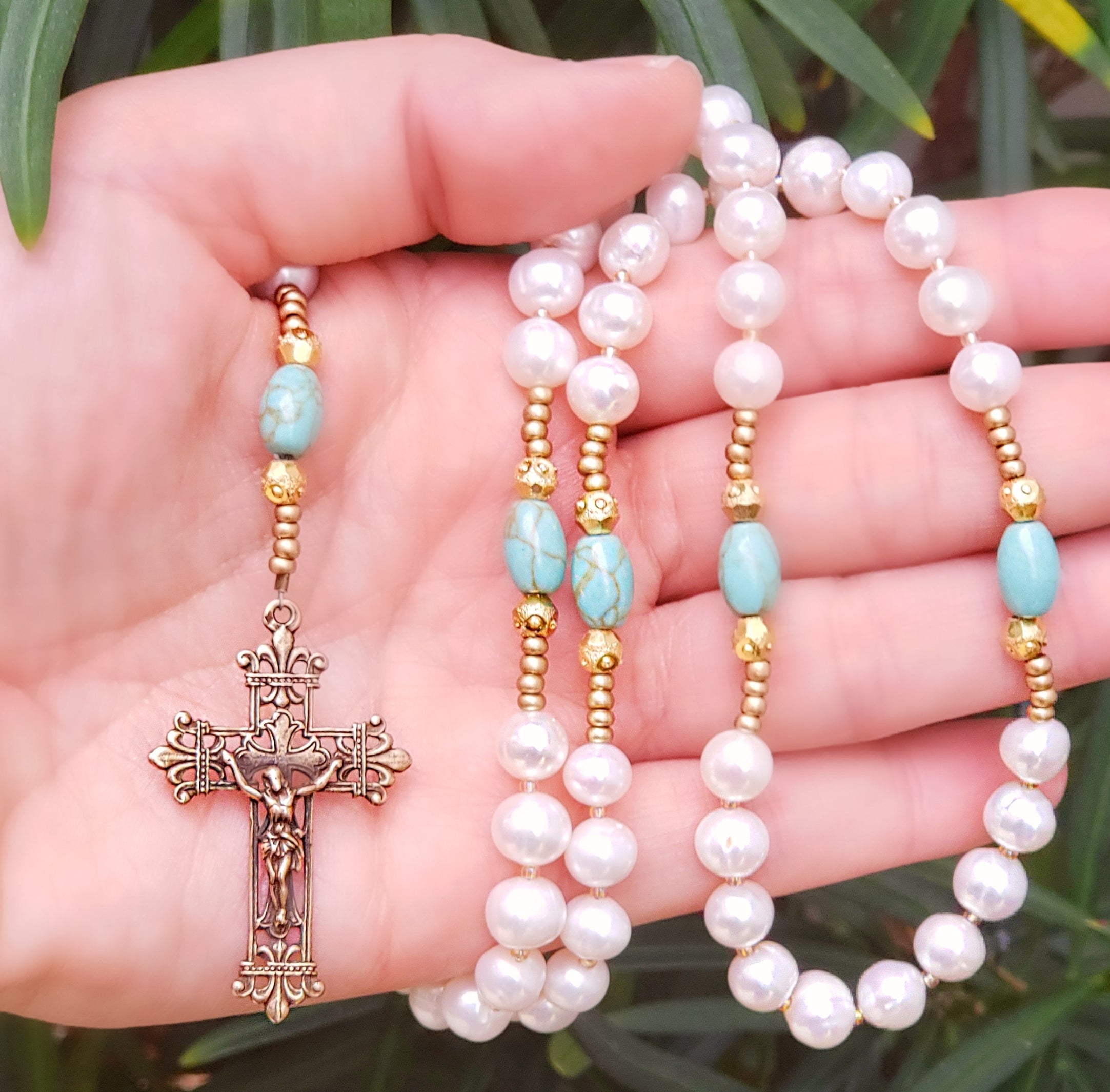 Upon His Palms Womens Rosary