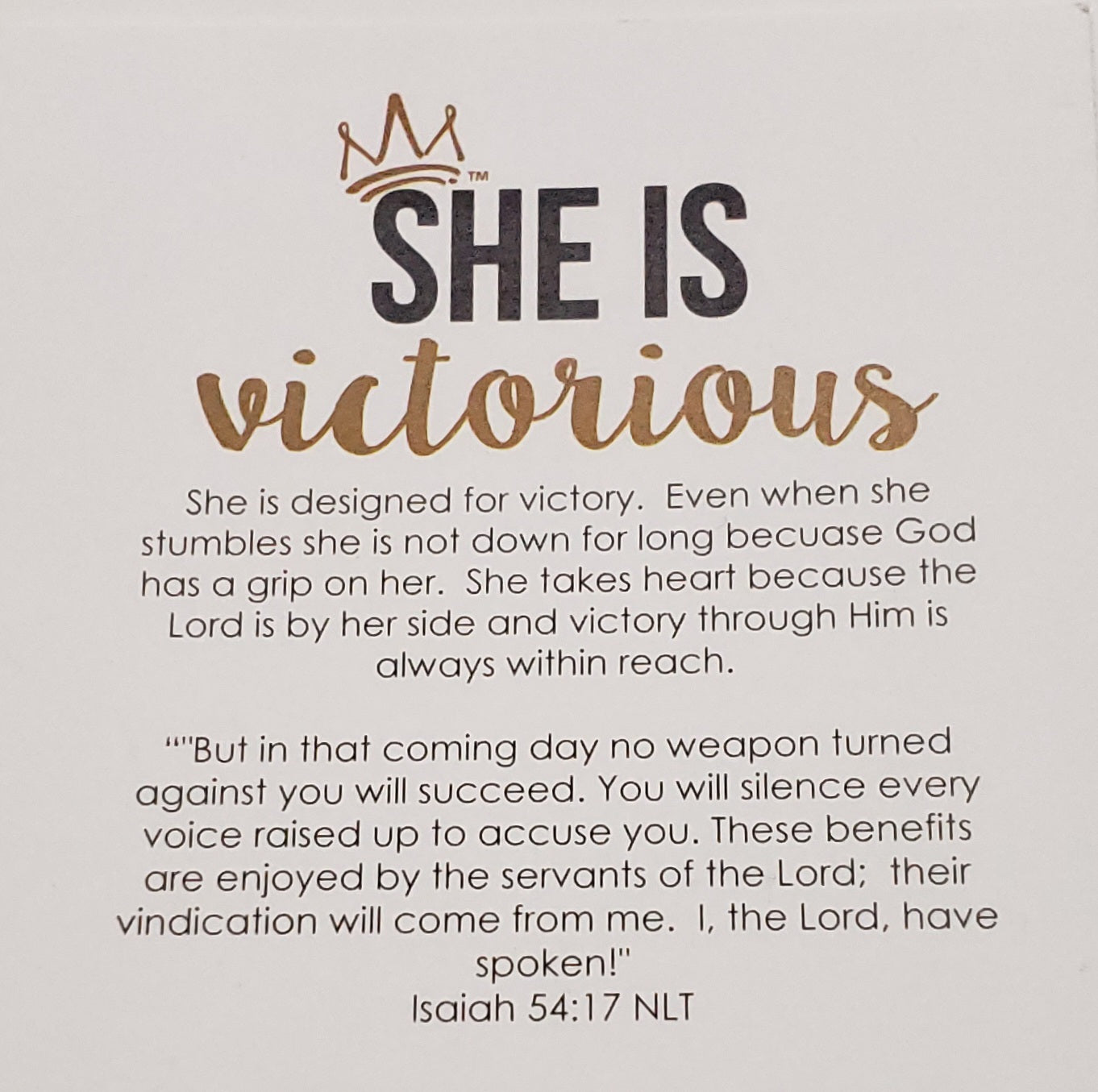 She Is Victorious Earrings