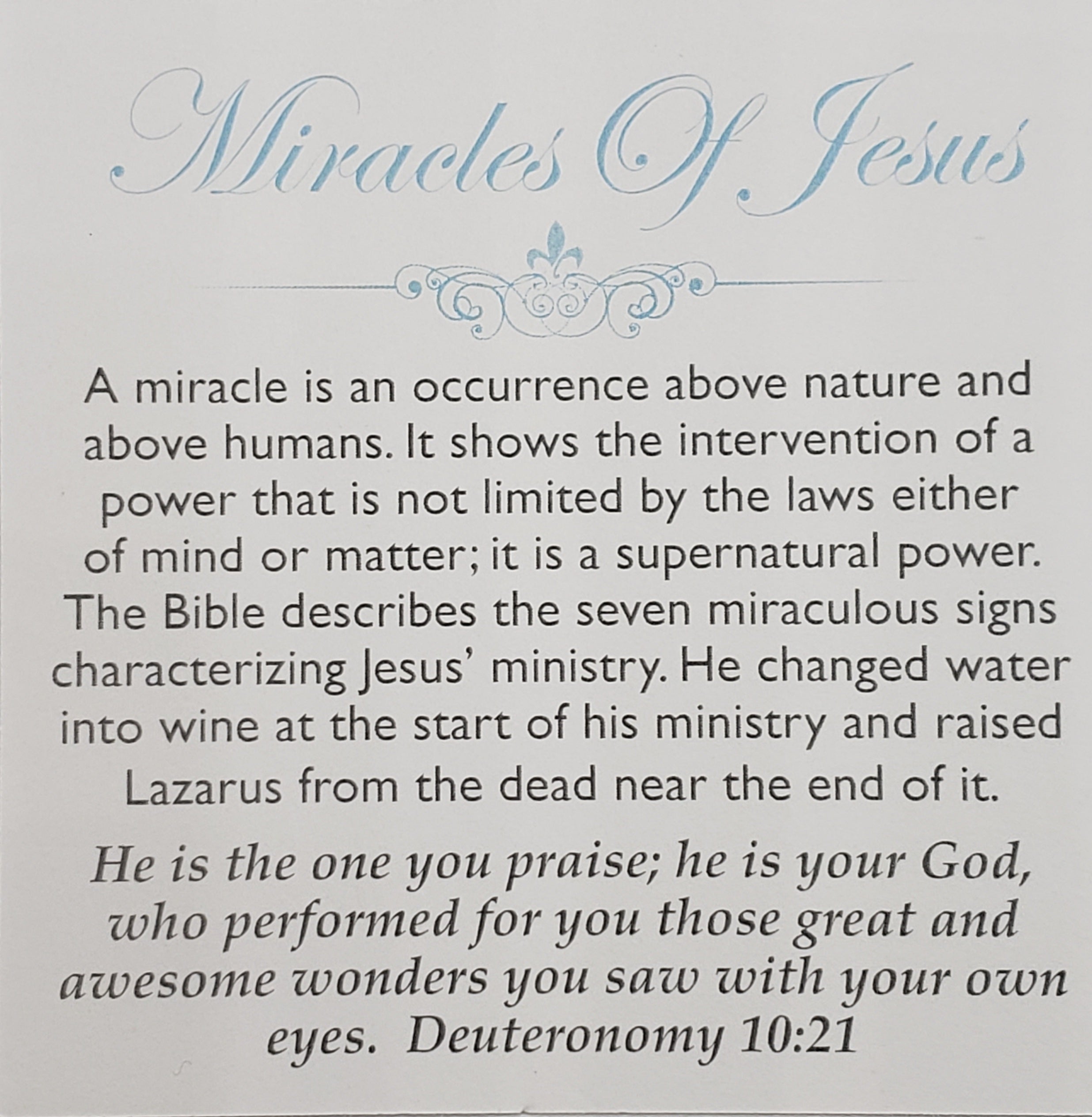 Miracles of Jesus (Limited)