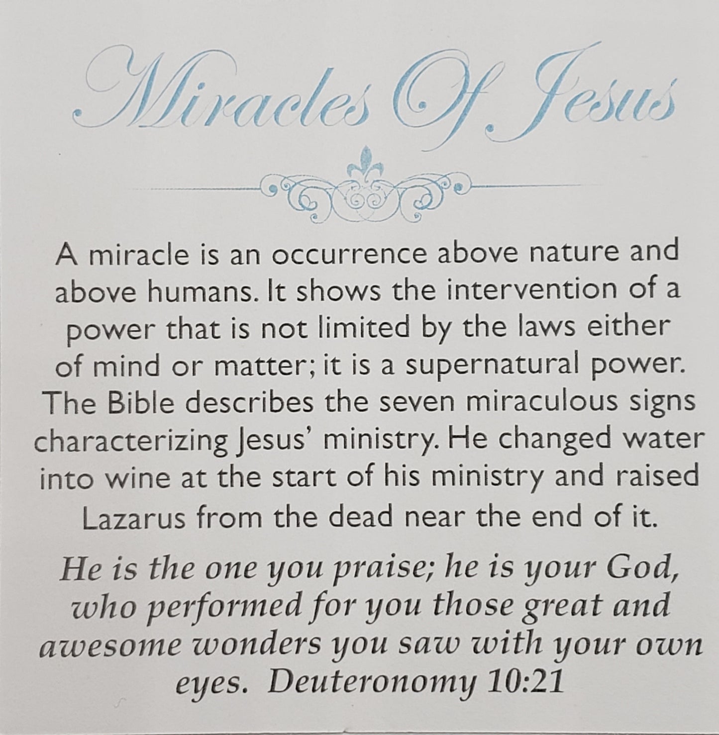 Miracles of Jesus (Limited)