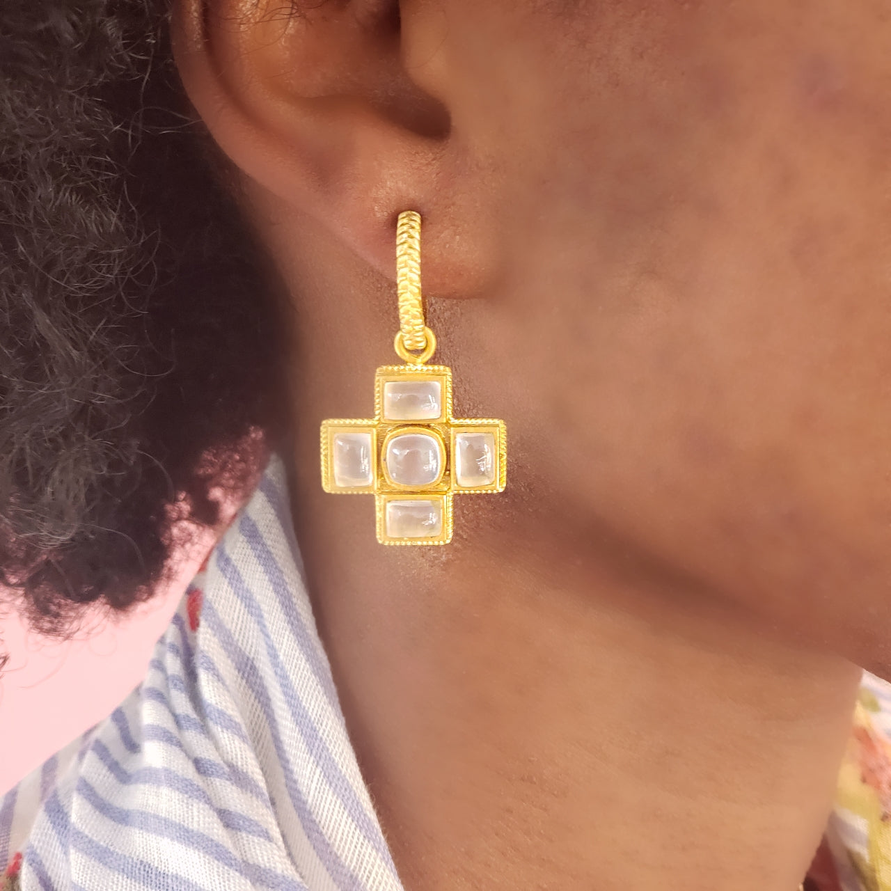 God Heals Hoop Earrings